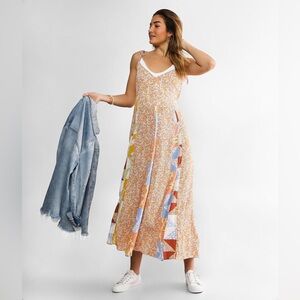 Billabong Vintage Gal Floral Patchwork Maxi Dress